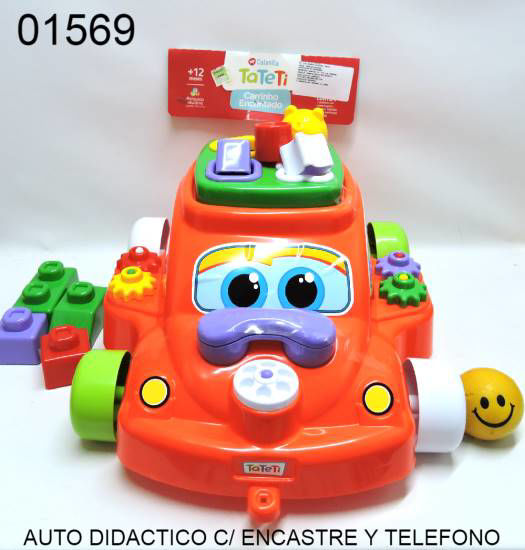 Imagen de AUTO DIDACTICO EN BOLSA CON ENCASTRE Y TELEFONO 7.25